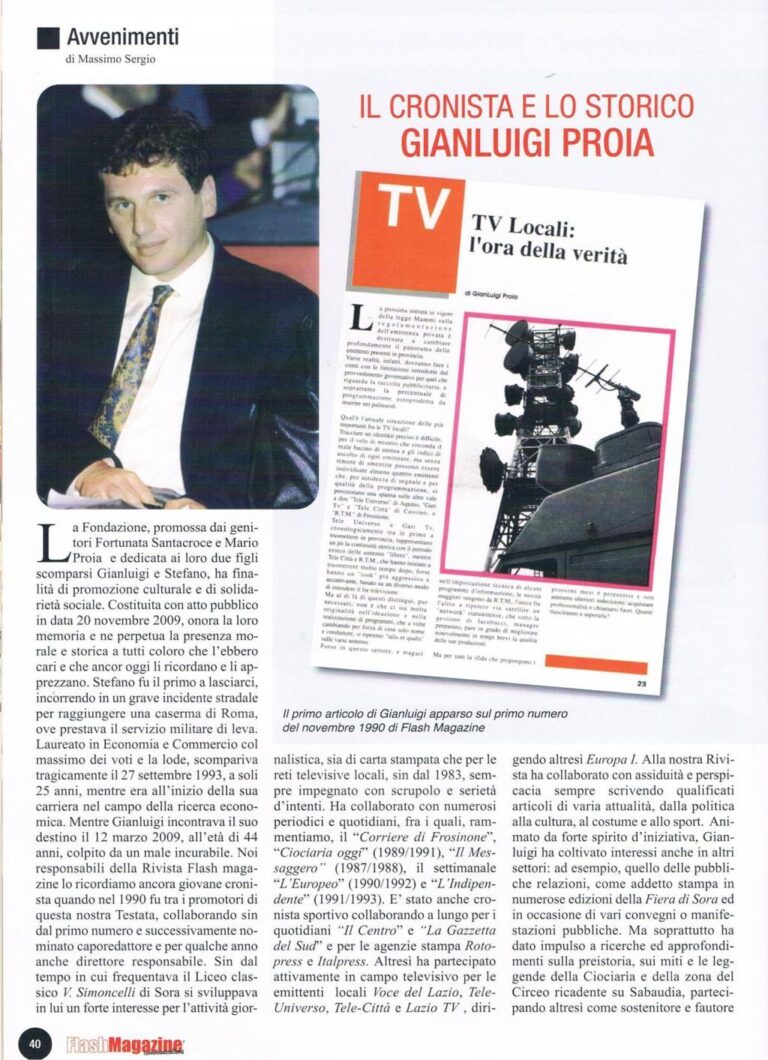Tratto da FLASH Magazine - Marzo 2012